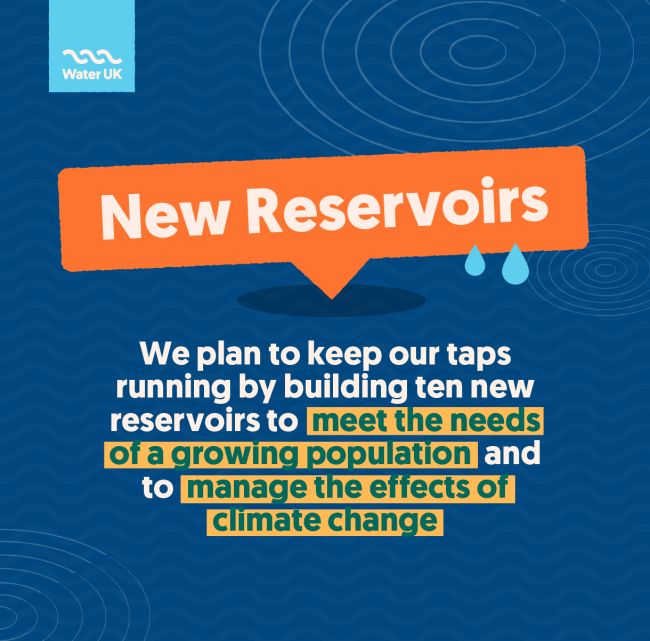 Building ten new reservoirs